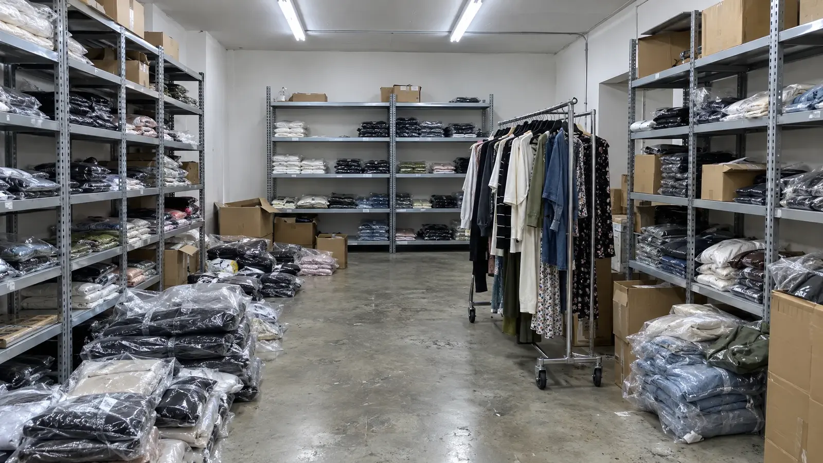 Before: a boutique shop with an empty retail space