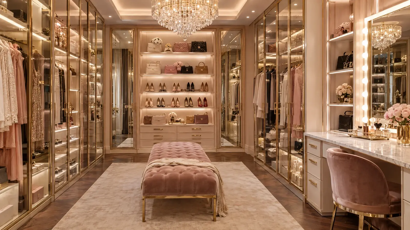 Glam and Luxury Closet Design for Nashville homes