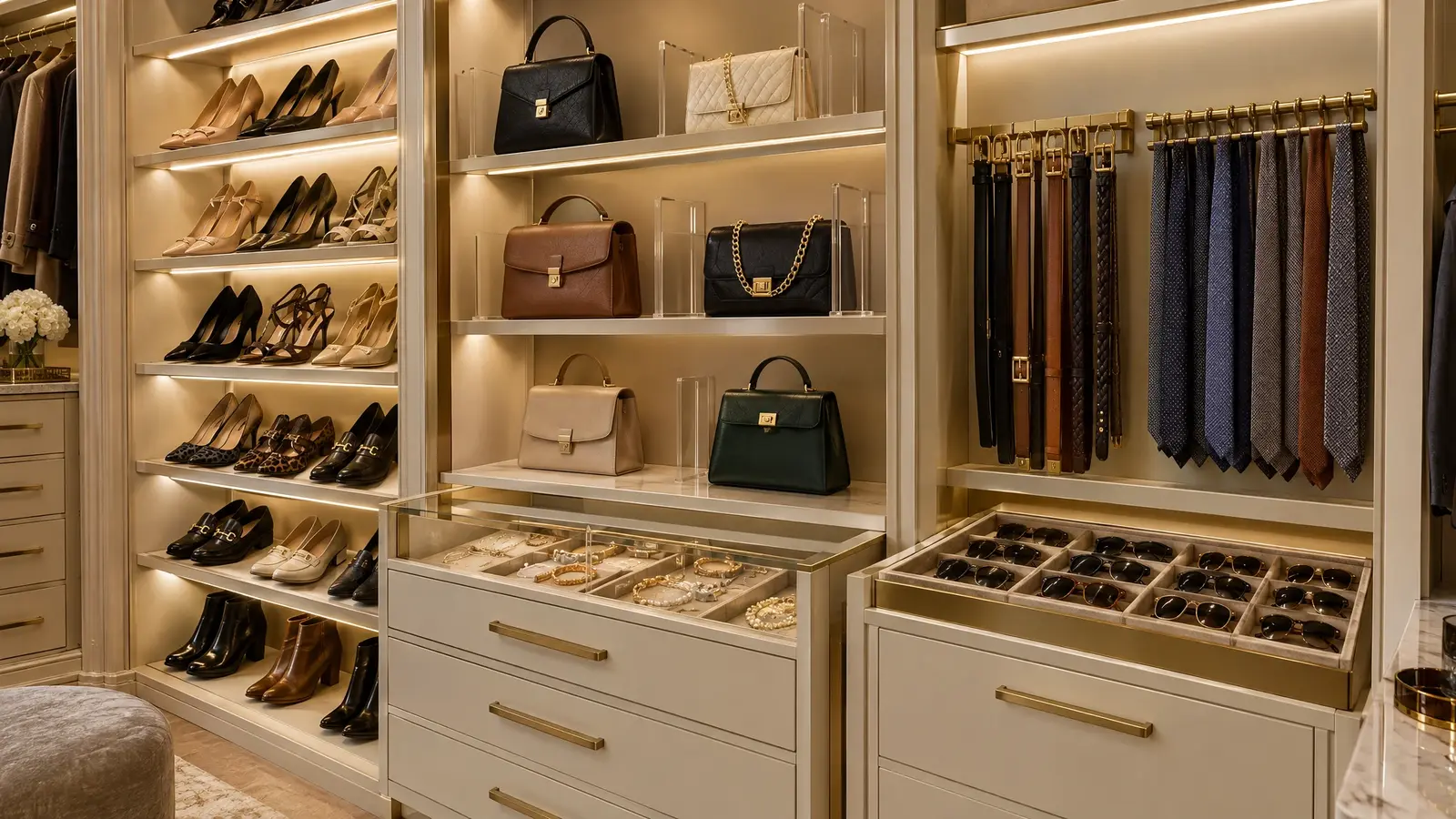 Shoe, Handbag and Jewelry Displays | Music City Closet Shoe, Handbag and Jewelry Displays in Nashville and Middle Tennessee