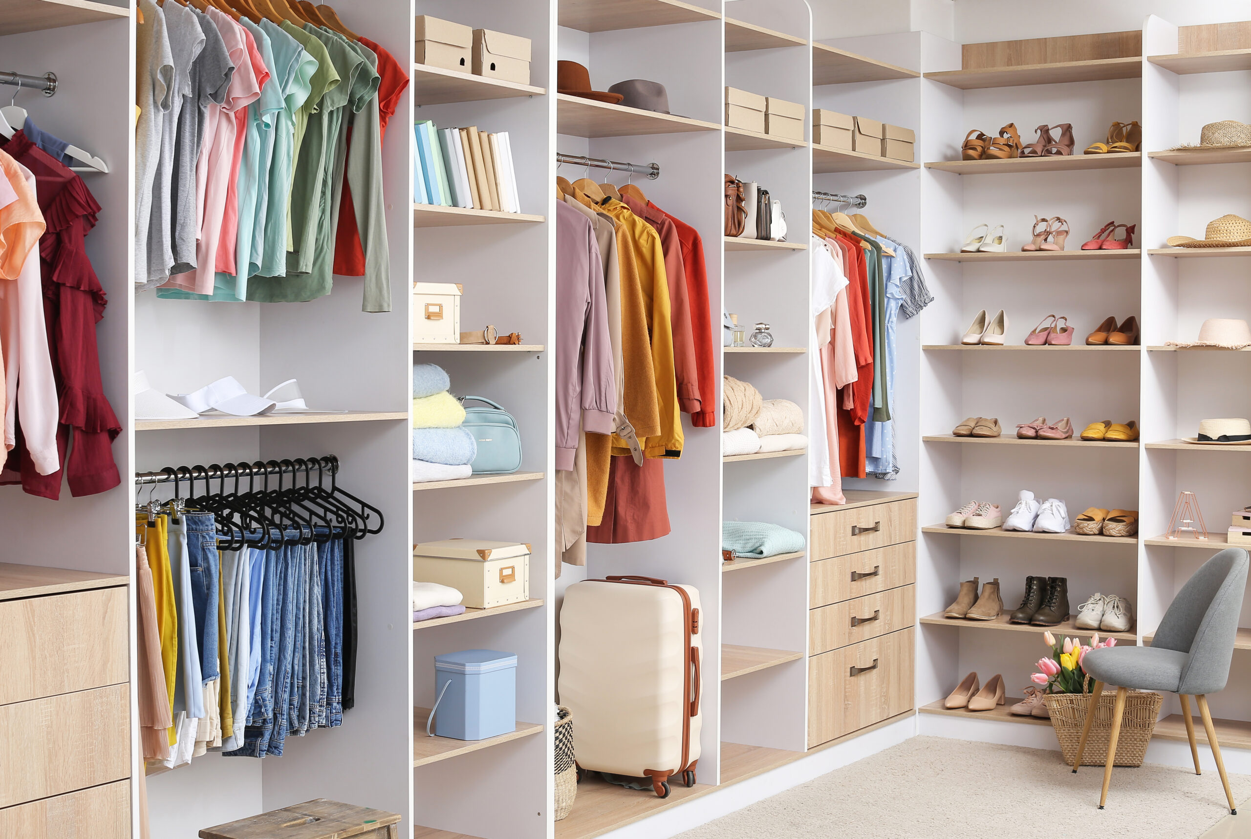 College Grove Closet Organizer